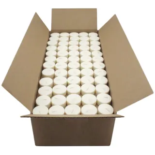Biokema Öko Teelichter 100% Biomasse (300 Stück) Bio-Qualität, Ø38 mm, Brenndauer ca. 4h, ohne Aluminiumhülle, nachhaltige Teelichter für Deko, Haushalt & Feste