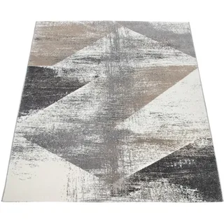 Paco Home Mero 102 Kurzflorteppich 60 x 100 cm Grau/Beige