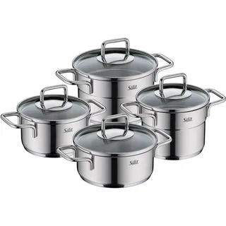 Silit Topf-Set 4-tlg. Mini-Topf-Set mit Glasdeckel