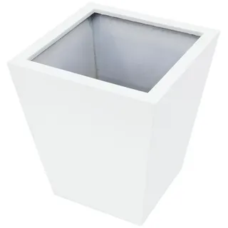 INNA-Glas Blumentopf Pflanzgefäß ORNELLO, weiß, 50x45x45cm weiß