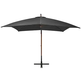 Maison Exclusive - Ampelschirm Mit Mast Anthrazit 3x3 M Massivhol