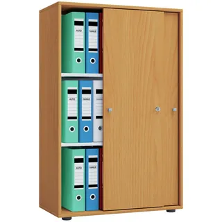 VCM Lona Aktenschrank 70 x 37 x 110 cm braun