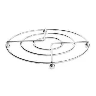 HIT Trading Topfuntersetzer TOPFUNTERSETZER Chrom Ø17cm rund Metall Topfgitter Topf Untersetzer 99, Unterlage