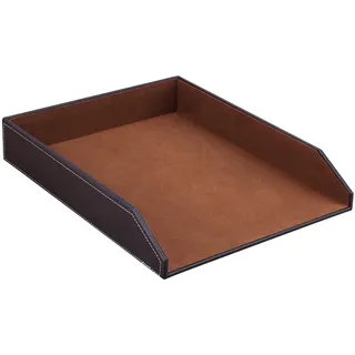 KINGFOM KINGFOM™ A4 Leder Briefablage (Braun)