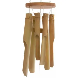 Windspiel Im Orientalischen Stil Mit Kurzem Klangspiel Aus Bambus