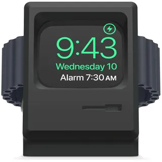 elago W3 Ständer für Apple Watch, alle Serien | Ultra4/Ultra3/Ultra2/Ultra/12/11/10/9/8/7/6/5/4/3/2/1/SE3/SE2/SE1, 49mm, 46mm, 45mm, 44mm,42mm (Schwarz)