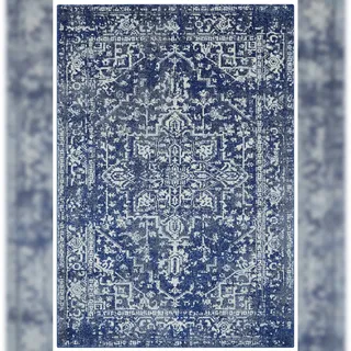 KADIMA DESIGN LODILambro Webteppich 200 x 290 cm Dunkelblau