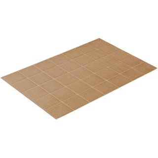 Badematte VOSSEN "»Pratos«" Badematten Gr. rechteckig (60 cm x 90 cm), 1 St., Baumwolle, braun (camelfarben) Einfarbige Badematten Badteppich, Uni Farben, Rauten Design