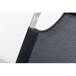 Trendline De Luxe XL Dreibeinliege 214 x 70 x 45 cm schwarz