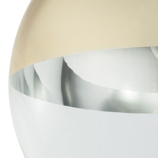 Kugel Hängelampe gold Lampen Wohnzimmer hängend Pendelleuchte Glasschirm 1 Flammig, Metall klar, 1x E27, DxH 30x120cm