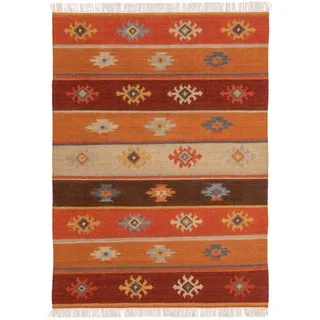 benuta Pure Kelim, Mehrfarbig, Textil, Orientalisch, Rechteckig, 160x230 cm pflegeleicht, Teppiche - Böden, Teppiche, Naturteppiche