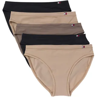 Tommy Hilfiger Damen Bikini Unterwäsche 5er-Pack Unterwäsche im Bikini-Stil (5er Pack) - M