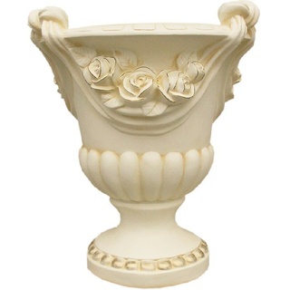 JVmoebel Skulptur XXL Vase Tisch Dekoration Deko Vasen Antik Stil Figur Kelch Rom 79cm beige