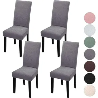 Stuhlhussen, Universelle, Dehnbare, Elastische Und Abnehmbare Hussen Für Hotelzeremonien, Hochzeiten Und Weihnachten (ash)