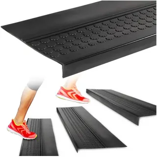 ANRO Stufenmatte 30 x 120 cm Schwarz