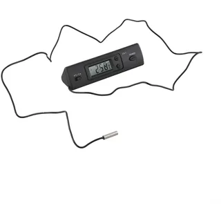 Auto Thermometer Digital, Elektronische Temperaturanzeige Multifunktion mit Sonde Innen Außen Spannungsmonitor für Fahrzeug