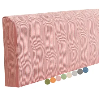 VEAI Bettkopfteil Bezug 140cm 180cm 200cm 160cm Bett Kopfteil Bezug Weicher Strecken bettkopfteil bezug, Staubdichte Schutzhülle für Schlafzimmer Kopfteil(Peach pink,140-160cm/55-63in)