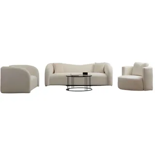 aea Couch 3-2-1 Garnitur 2-Sitzer Weiß