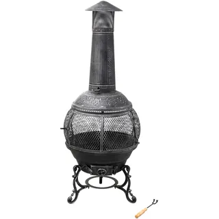 Tepro Guss-Feuerstelle Jacksonville Ø 52 cm Grau/Schwarz