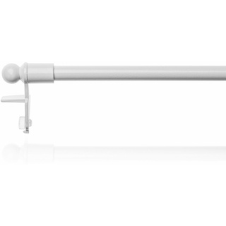 Lichtblick Klemmstange Easy, ausziehbar - Weiß, 100 - 130 cm