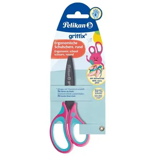 Pelikan griffix® Schulschere rund für Rechtshänder, LovelyPink