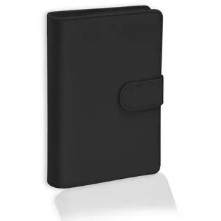 luxuskollektion a5 Pu-Leder-Notizbuch Ringbuchordner, Weich Pu Kunstleder Nachfüllbar, Ringbuch a5, Taschen-Reisebuch (schwarz)