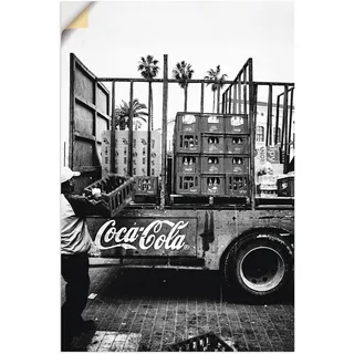 Wandbild »CocaCola-LKW in El Jadida - Marokko«, Auto, (1 St.), als Alubild, Outdoorbild, Leinwandbild, Poster, Wandaufkleber, 17830866-0 schwarz B/H: 80 cm x 120 cm