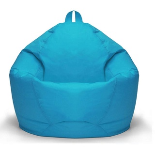 STTC Outdoorer Sitzsack Bezug ohne Füllung, 420D wasserdichtes Oxford Gartenmöbel Riesen-Sitzsack-Hülle für Kinder und Erwachsene, Kein Füllstoff,Sky Blue,100 * 120cm