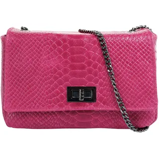 Cluty Umhängetasche Leder Pink