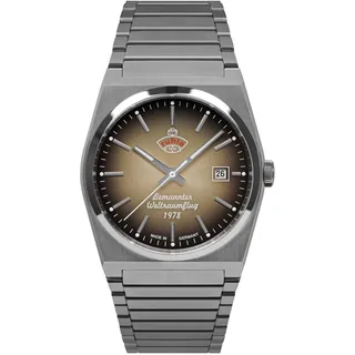 ruhla Space Control Sigmund Jähn Automatik Leder 40,0 mm 4660M-2