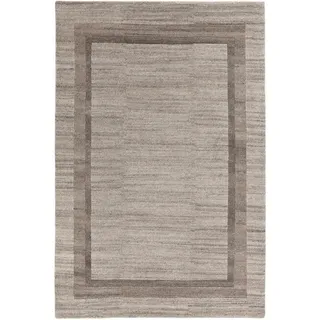 Wollteppich LUXOR LIVING "Lethbridge" Teppiche Gr. B/L: 300 cm x 400 cm, 11 mm, 1 St., beige Esszimmerteppiche reine Wolle, handgeknüpft, mit Bordüre, Wohnzimmer
