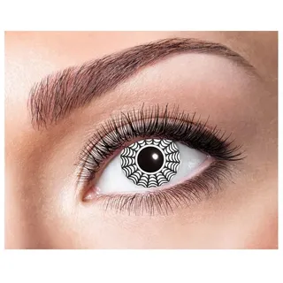 Eyecatcher Motivlinsen Farblinsen - 3-Monats-Kontaktlinsen, m07 - Spider schwarz