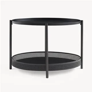 [en.casa] Jäller Schwarz Metall 66 x 51 x 44 cm