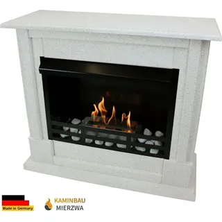 Ethanol und Gelkamin Modell Emily Deluxe Granit Hell incl.1 L Brenner aus Edelstahl