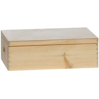 Bütic Allzweckkiste Holzbox Holzkiste stapelbar mit u. ohne Deckel Größenauswahl