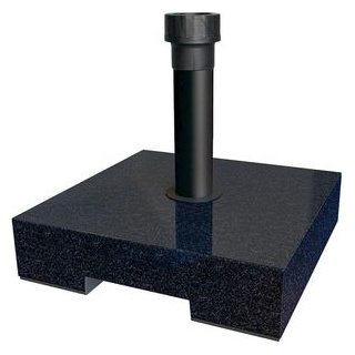 BEST Sonnenschirmständer 62225050, Beton / Granit, 25 kg, schwarz, quadratisch
