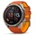51 mm Titaniumgehäuse Silber Silikonarmband Autumn Orange/Spark Orange 26 mm