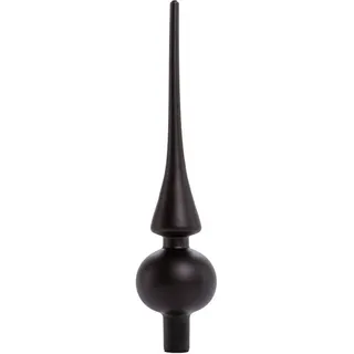Trendline Trend Line Christbaumschmuck TrendLine Christbaumspitze aus Glas 26 cm schwarz schwarz