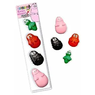 Miniblings 4er Set Barbapapa Magnete Lustige Starke Kühlschrankmagnete Mini | Aus eigener Herstellung in Berlin, mit Magnettafel und Pinnwand