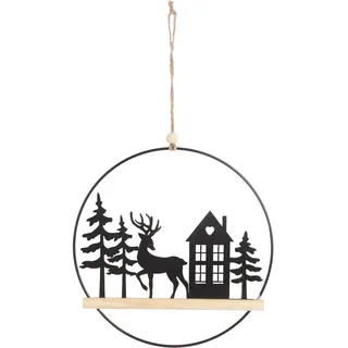 Trendline Dekohänger Kranz 20 cm natur