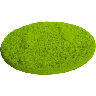 Badematte MÖVE "Essentail/Superwuschel" Badematten Gr. rund (Ø 80 cm), 1 St., Polyester, grün (peridot) Einfarbige Badematten Microfaser-Badematte, Badteppich, rechteckig, rund & als 3-tlg. Set