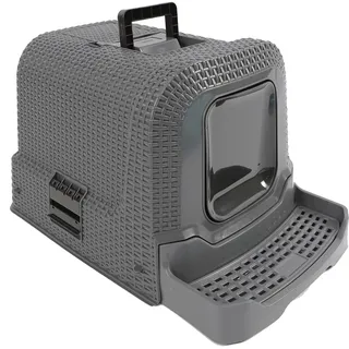 Dehner Premium Katzentoilette Jolie 69 x 42 x 41 cm Grau