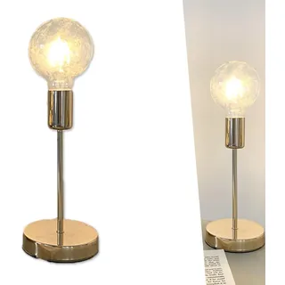 Chao Zan Schreibtischlampe Tischlampe Metall Retro Golden, LED Tischleuchte in Industrial Design mit E27 Einfachheit, für Schlafzimmer Wohnzimmer Esszimmer Flur Bett Badezimmer Restaurant Hotel