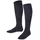 Unisex K Kh nachhaltige Baumwolle lang einfarbig 1 Paar Blau Dark Marine 6170 31-34 31-34