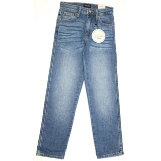 THREE OAKS Bequeme Jeans BAGGY-FIT-JEANS (1-tlg) blau