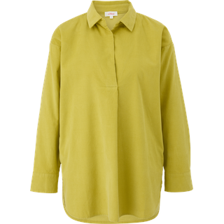 s.Oliver - Bluse aus Feincord , Damen, grün, M