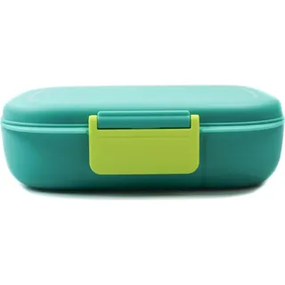 TUPPERWARE To Go Lunch-Box türkis limette mit Trennung Brotbox Sandwich - Türkis