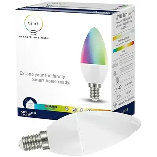 Müller-Licht Tint LED-Lampe  (E14, Dimmbar, RGBW, 470 lm, 6 W)