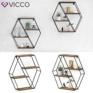 Vicco Loft Wandregal FYRK Bücherregal MDF