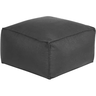Beliani Pouf schwarz 50 x 50 x 30 cm MUKKI